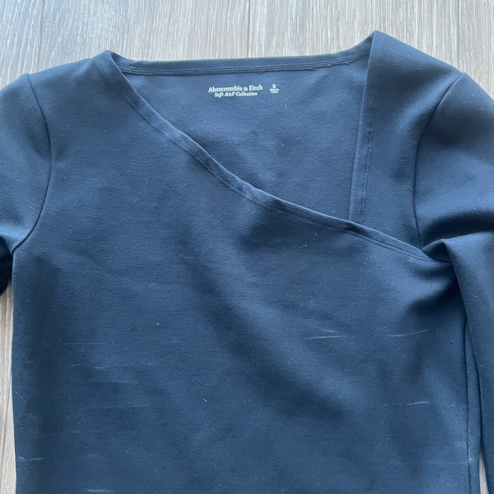Abercrombie & Fitch Black Long Sleeve Top - Picture 4 of 5
